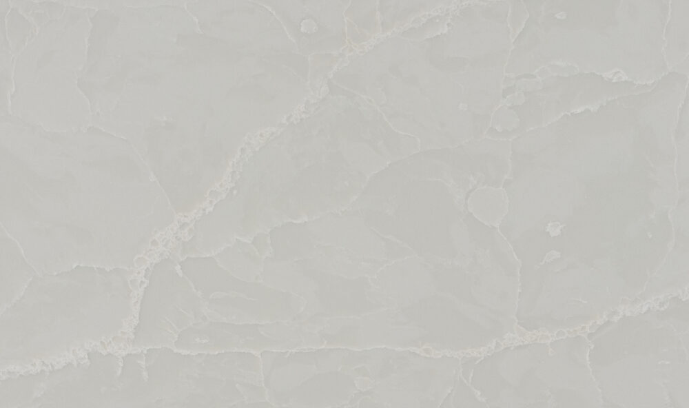 T-113 Aether Veil polished finish full slab with soft grey veining and light marble-look pattern