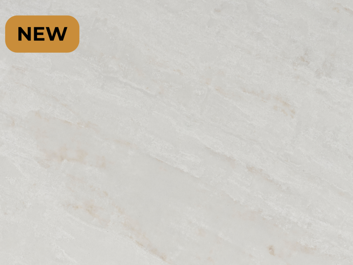 Ivory Glow engineered stone surface with soft tonal variations and natural movement.